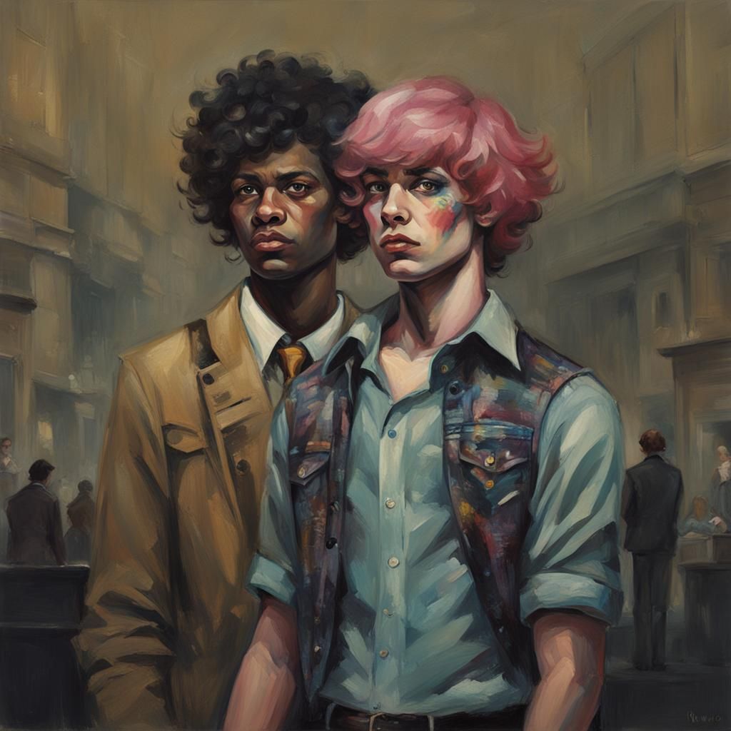 Sinister Transgender Image in Gothic Style