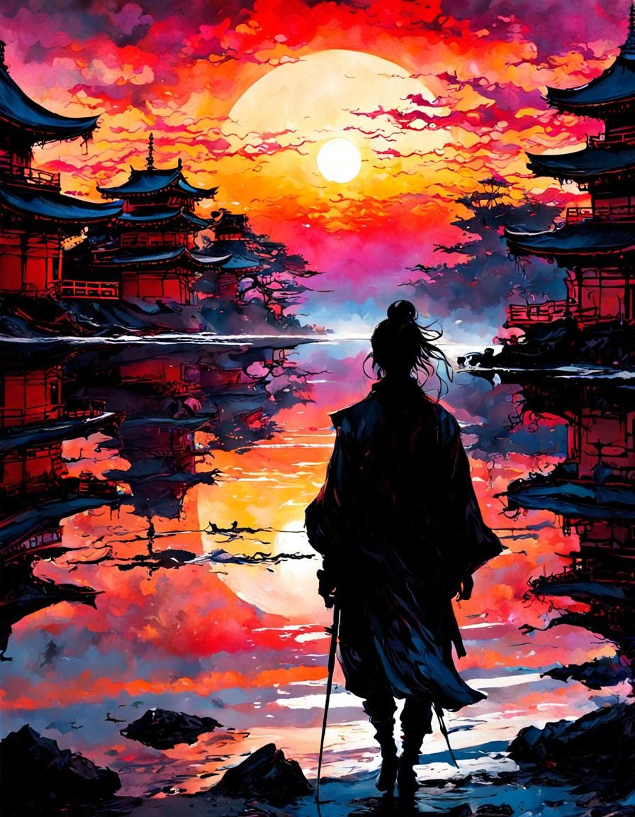 looking over the silent sun