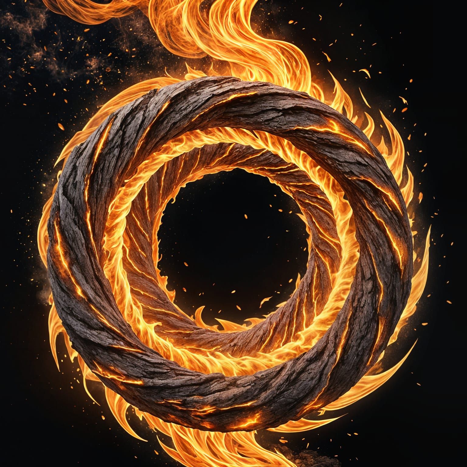 Mystical Ring of Fire in the Underworld