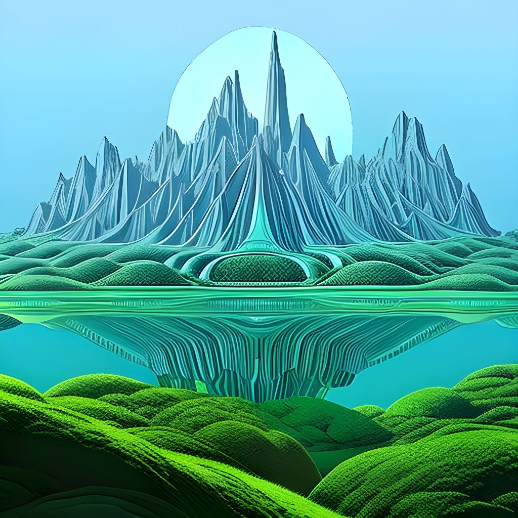 Botanical Wonders: A Moebius-Style Line Art Illustration