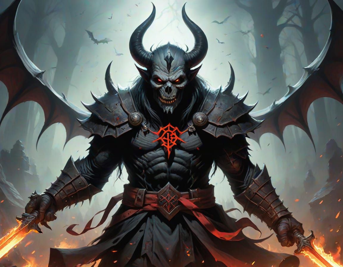 Lord of Darkness in a Mysterious Gothic Aesthetic