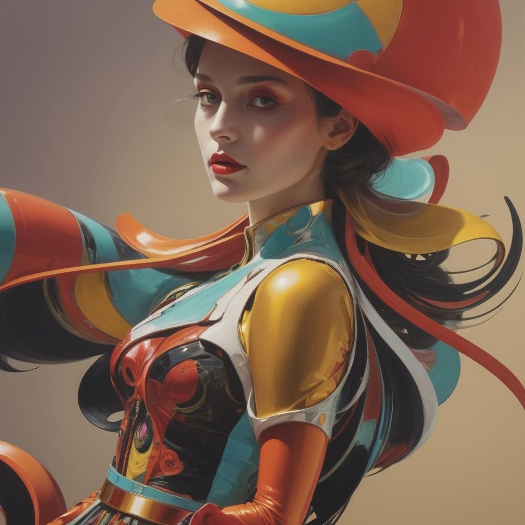 Abstract Expressionist Art in Glorious 3D