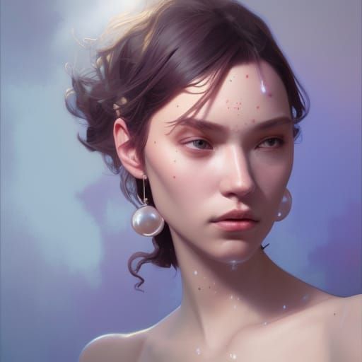 Hyperdetailed Portrait of Pearl in Digital Art