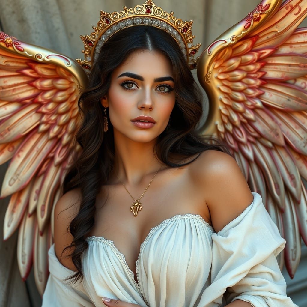 Ethereal Goddess: A Vision of Modest Beauty