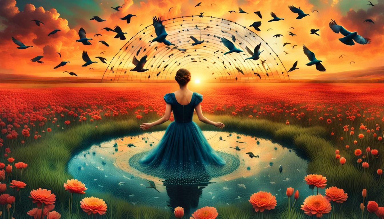 Mesmerizing Collage of Gratitude in 8K Digital Art