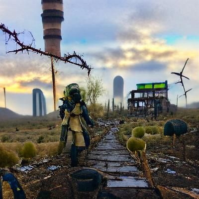 Post-Apocalyptic Wasteland with Fallout Suit