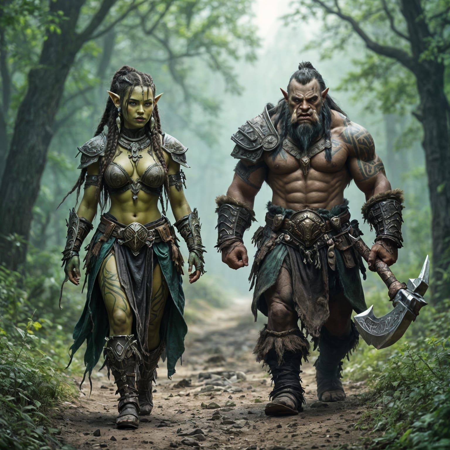 La'Gorsh orc Tribal chief and Kragulyn Spiritwalker