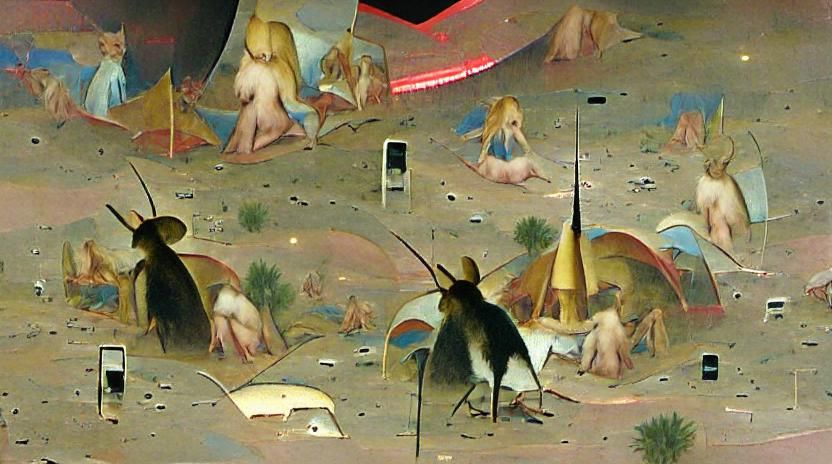 Las Vegas in the Style of Hieronymus Bosch