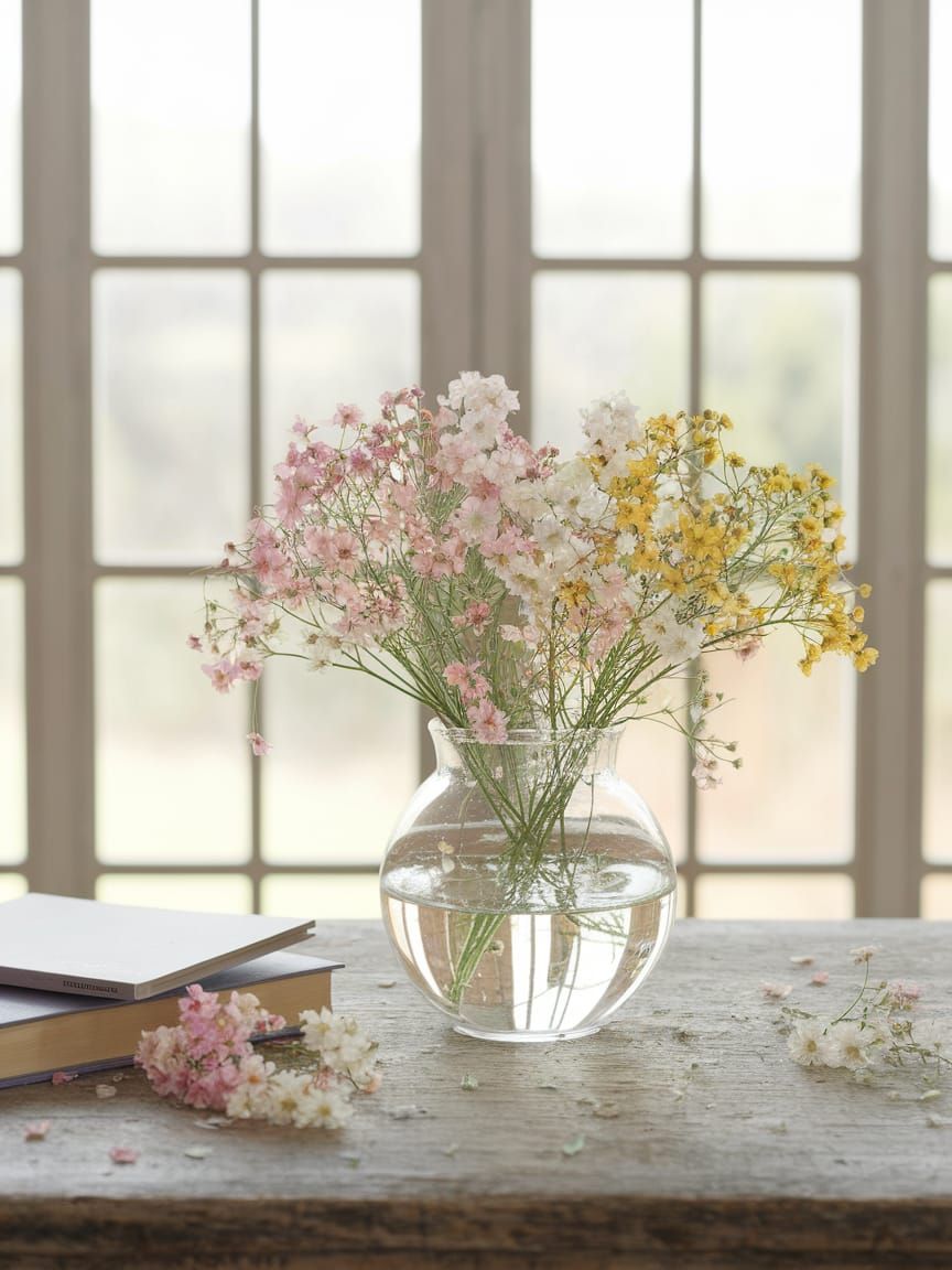 Rustic Floral Still Life in Soft Focus