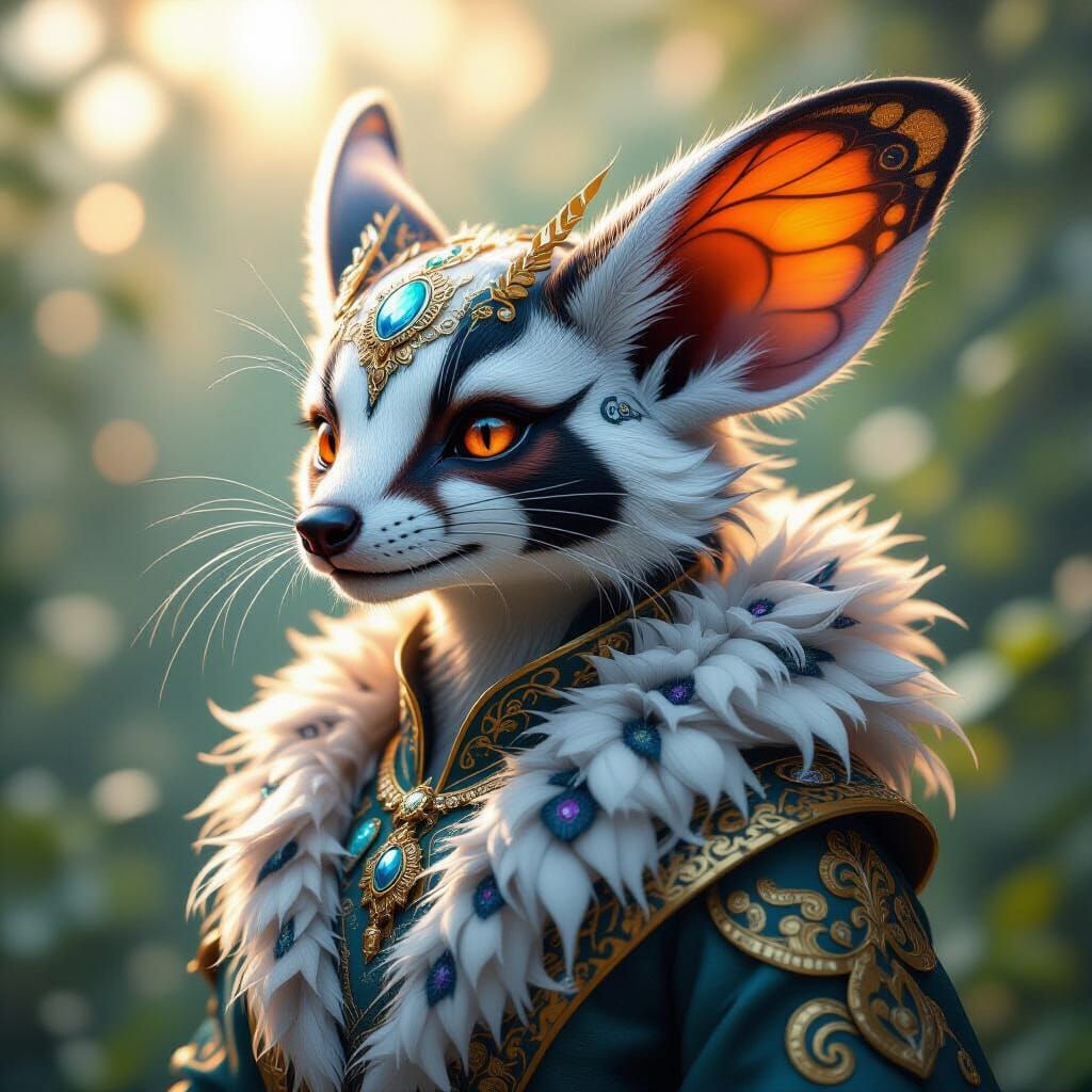 Hybrid Creature Portrait Inspired by Art Nouveau