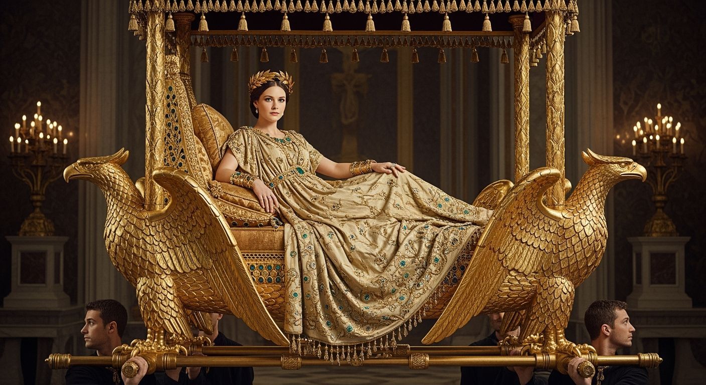 Roman Empress on Eagle Chaise, Renaissance Style