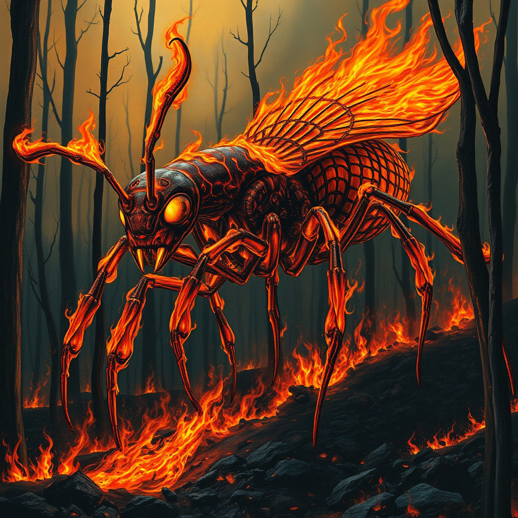 deep flame monster bug