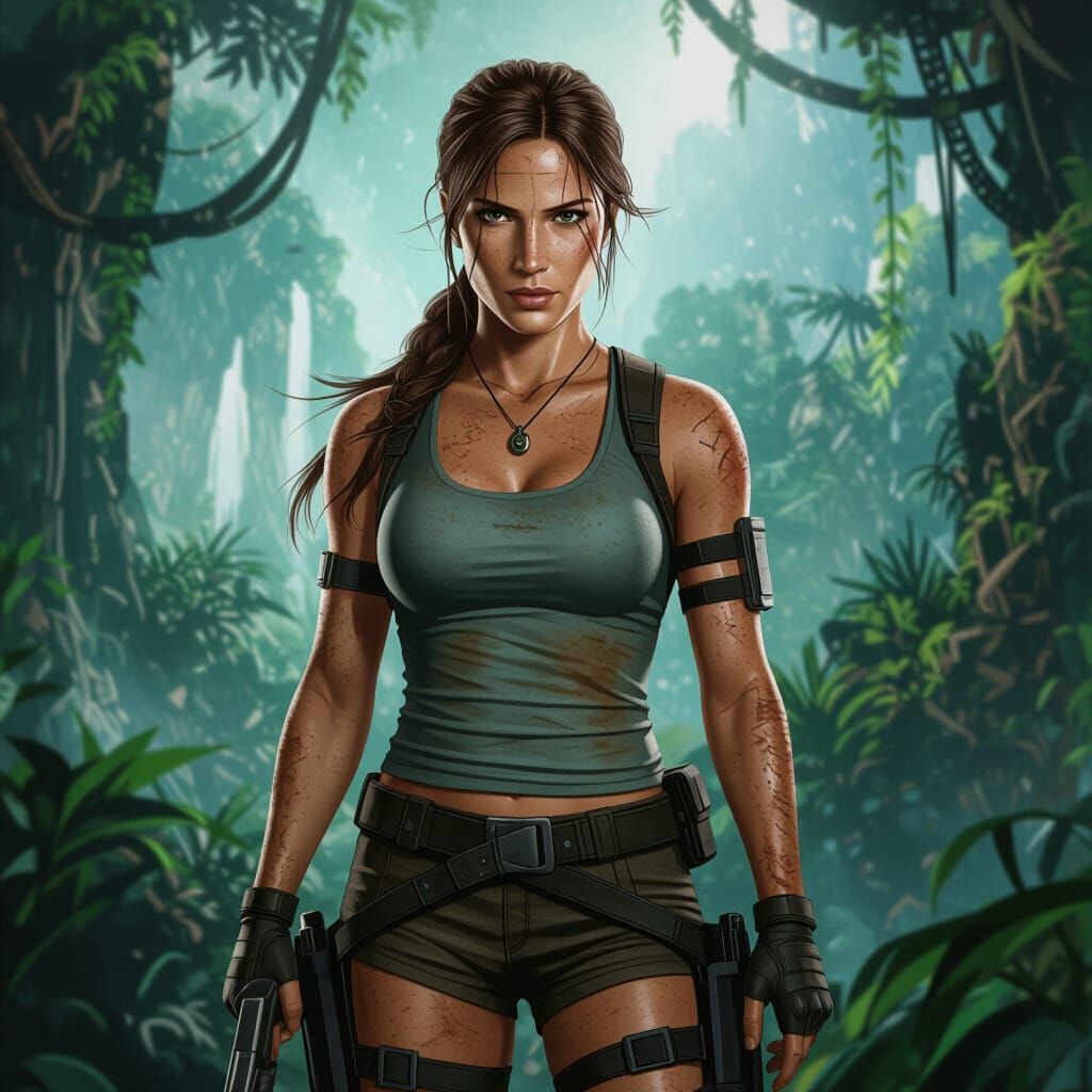 Lara Croft AI Image