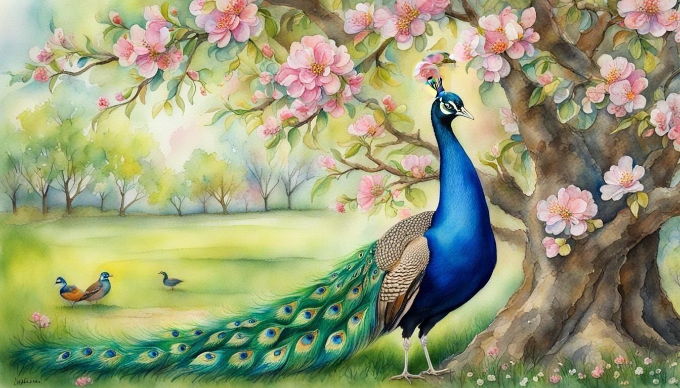 Peacock's Feather Crown Display in Spring