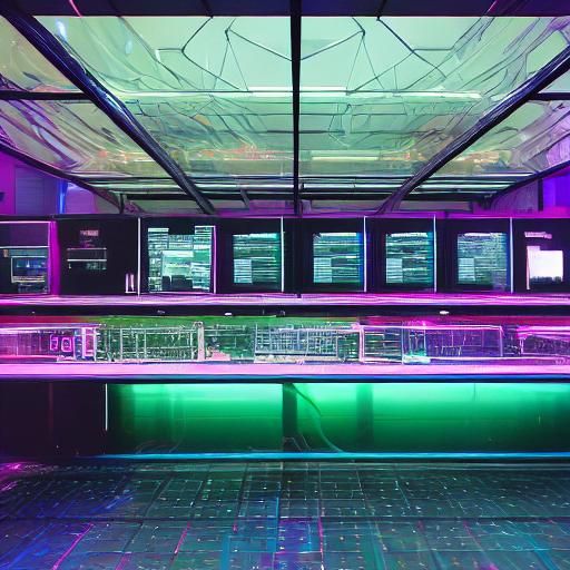 Cyberpunk Lab: Digital Resurrection in Neon Light