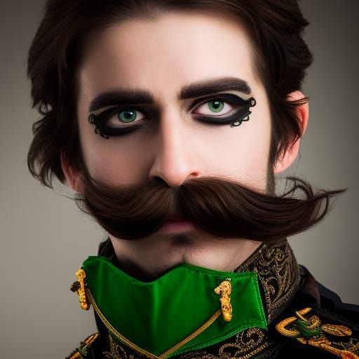 Man in Prince Outfit: Hyperrealistic Portrait