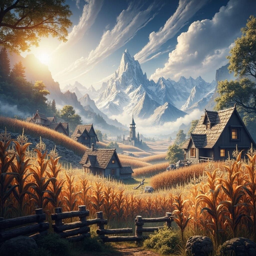 Elegant Woman in Surrealist Digital Art Style