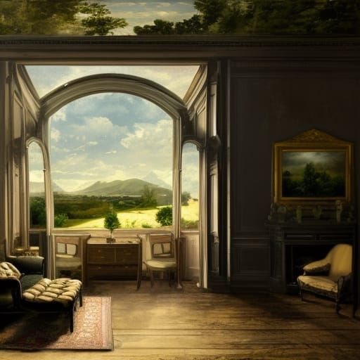 Cozy Living Room View of Colonial Home