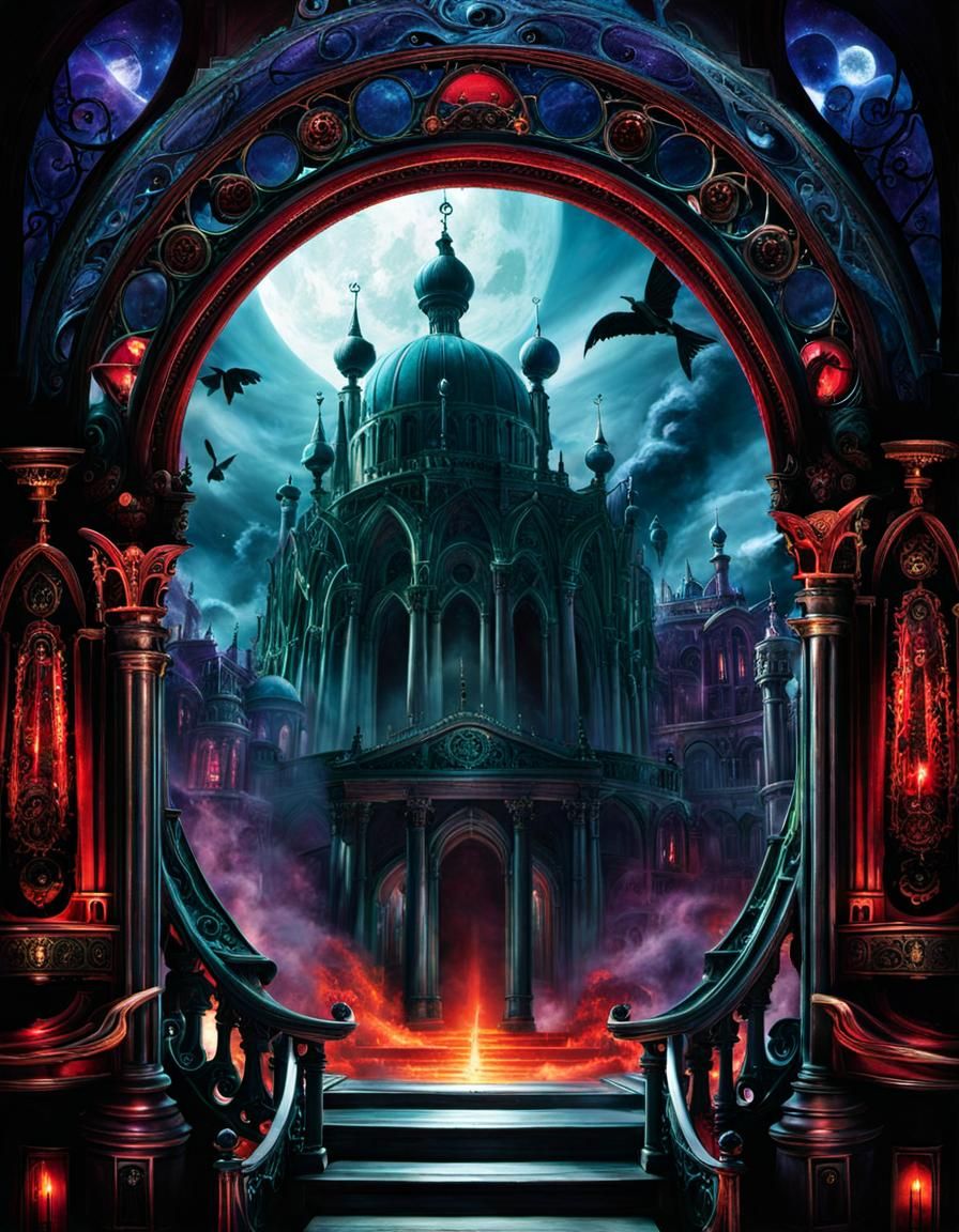 Abstract Phantasmagoria Generated by AI