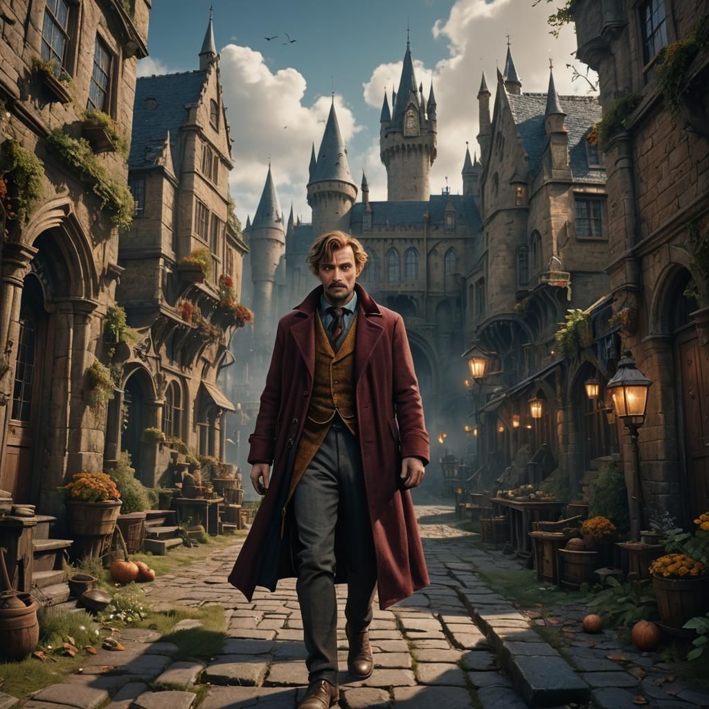 Detailed Matte Painting of Remus Lupin