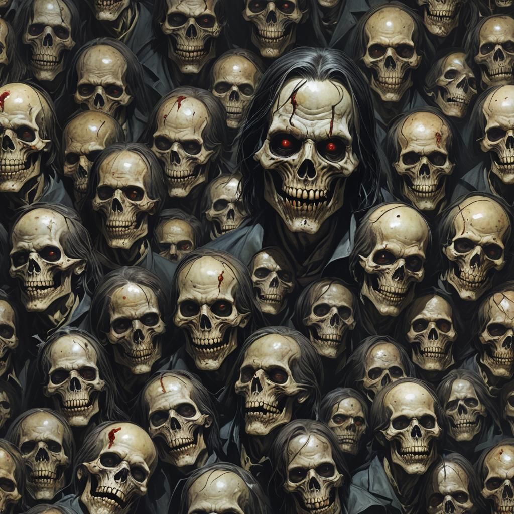 Realistic Death in Sinister Dark Fantasy Style