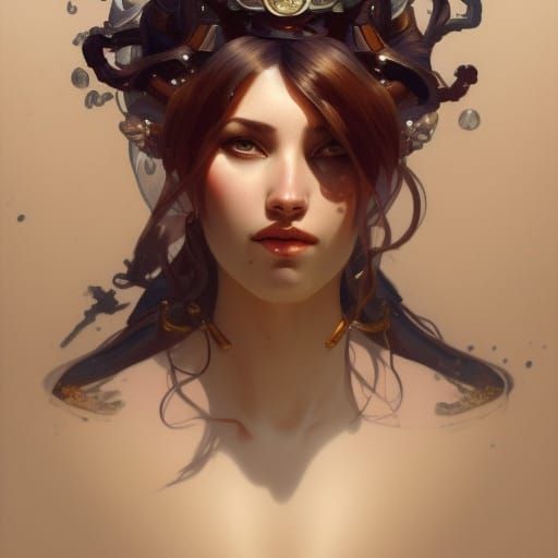 Hyperdetailed Portrait of a Voluptuous Woman