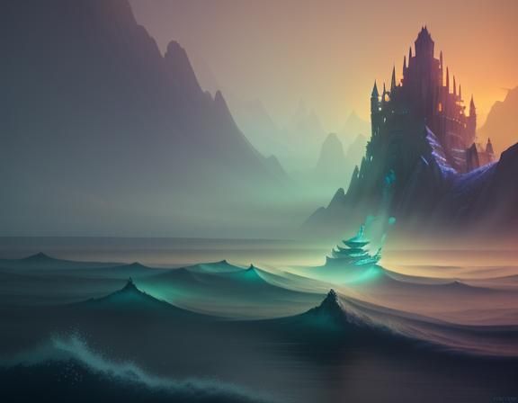 Female Amphibioid in 3D Game Cinematic Style