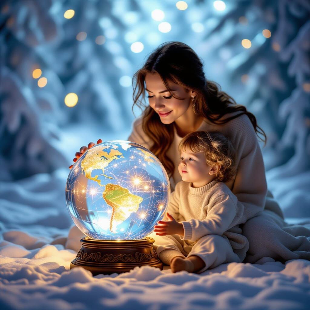 Fortune Teller Child Crystal Ball Reading