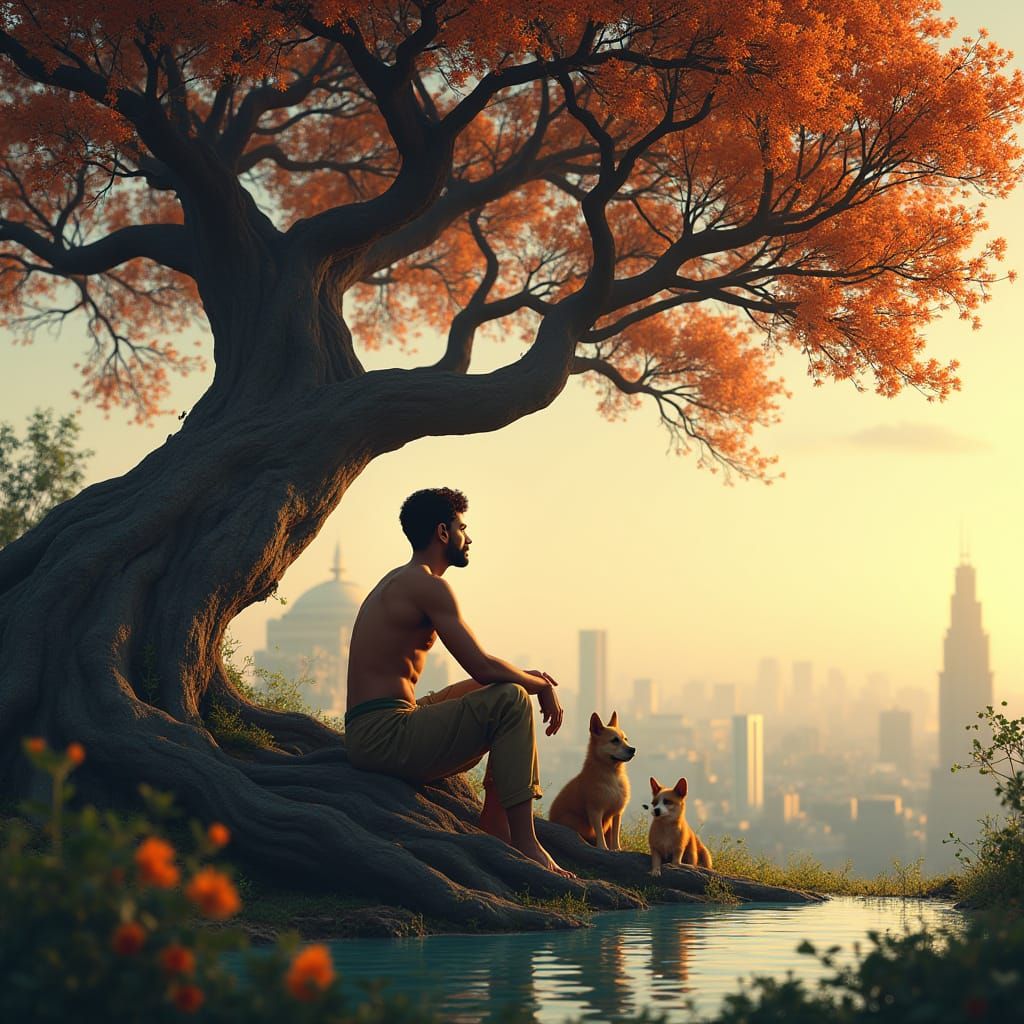 South Indian Man Finds Solace in Nature's Beauty