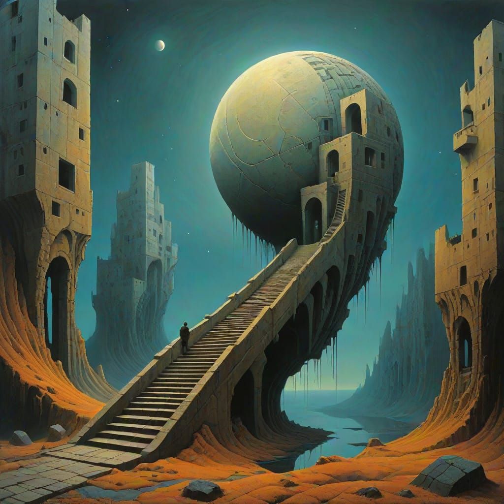 Lunar Labyrinth: Impossible Architecture in a Moon Rock