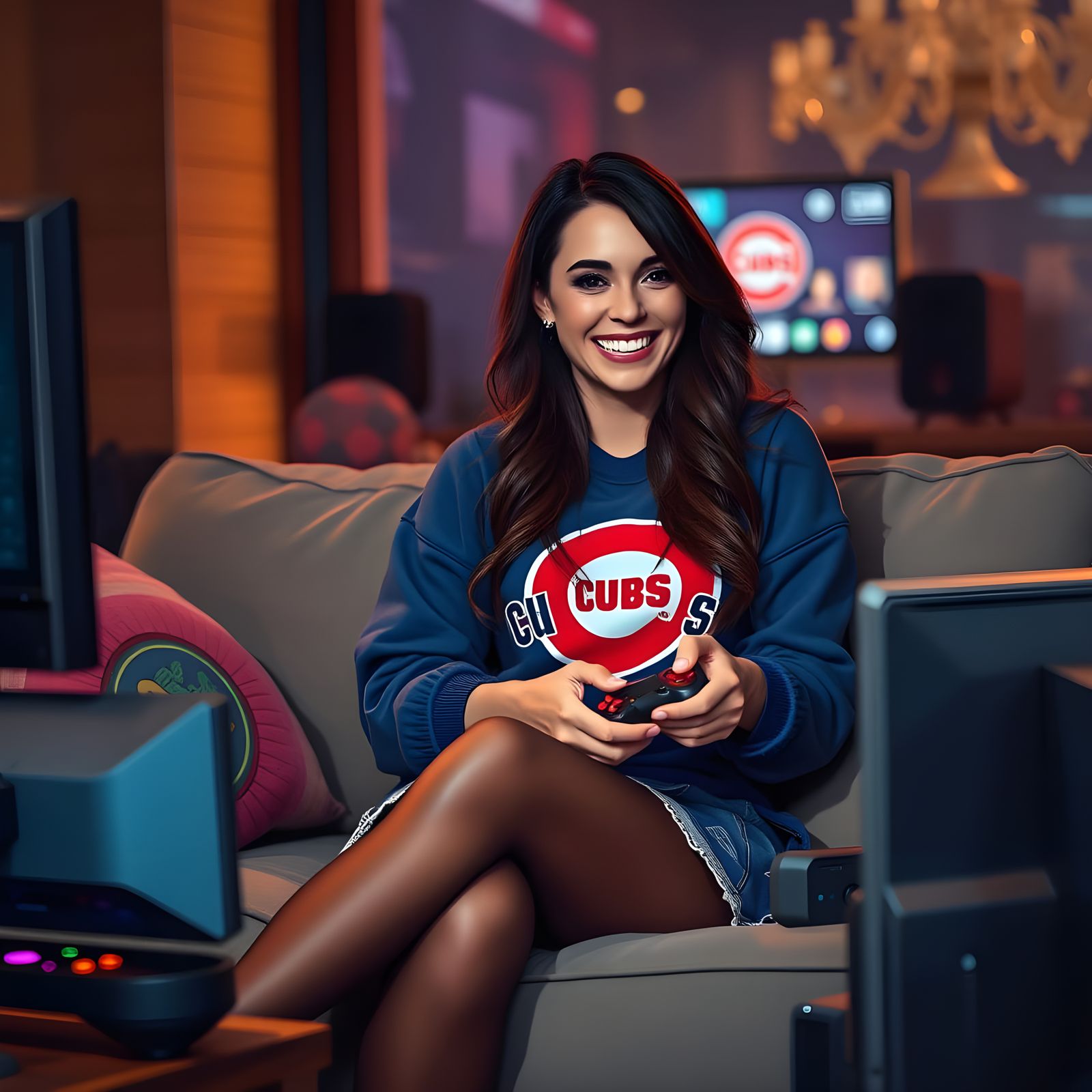 Elegant News Anchor Unleashes Her Inner Gamer