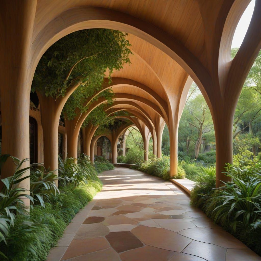 Organic Community Spaces in Earthy Harmony