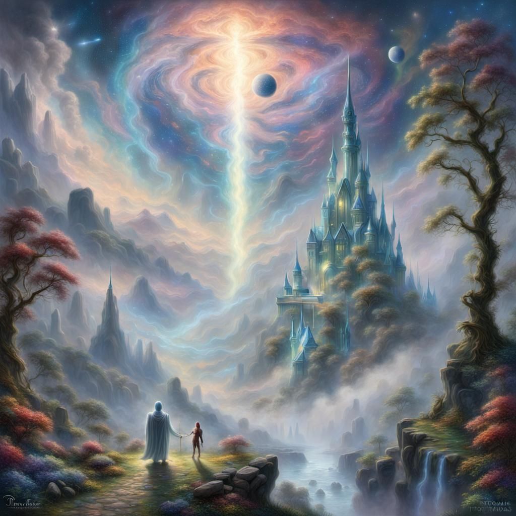 Alien Overlord Consumes Galaxy in Ethereal Fantasy