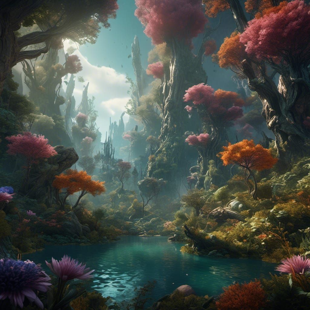 Dreamer From Another Planet in Foresty Cosmos