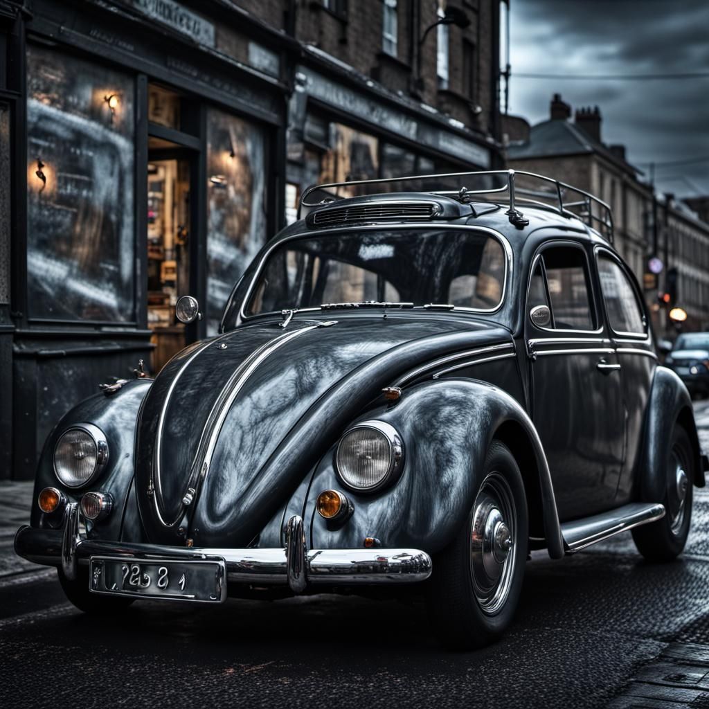 Hyperrealistic VW Car with Intricate Details