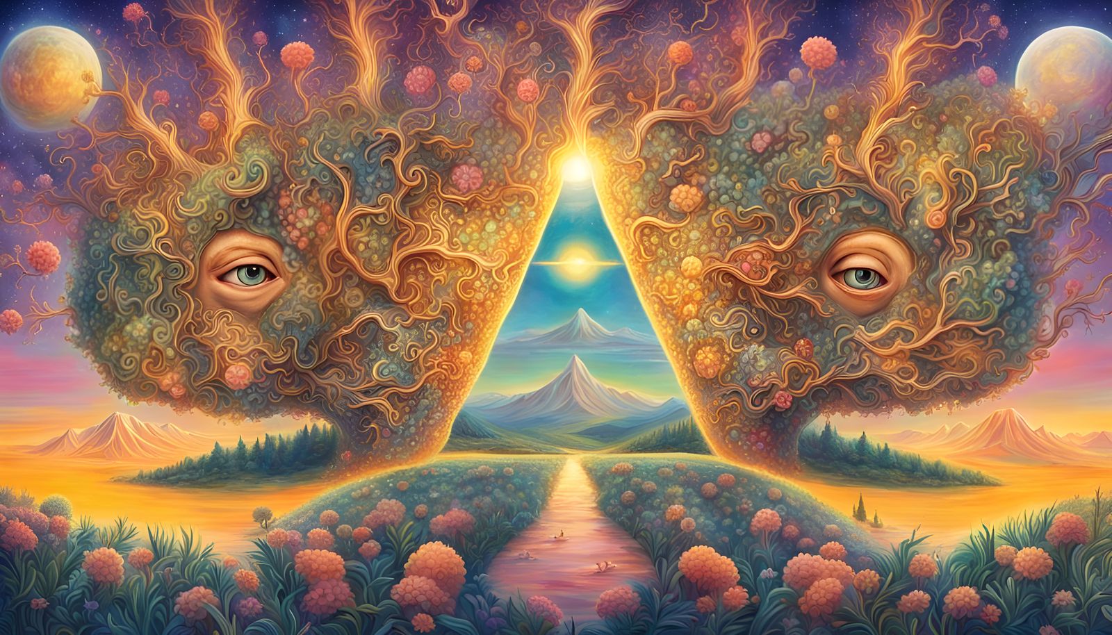 Pineal Gland in La La Land: AI Generated Dreamscape