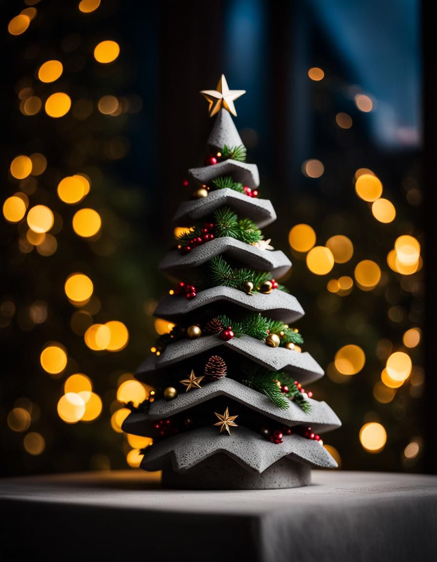 Concrete Christmas Tree: Professional Photography