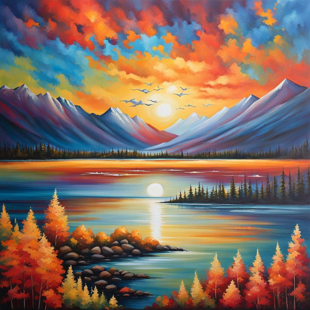 Peaceful Motivational Art for Relaxation