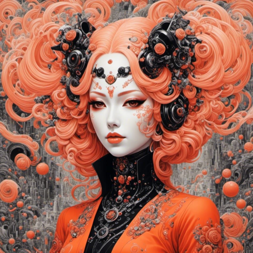 Abstract Glitch Art: Cinnamon Swirls