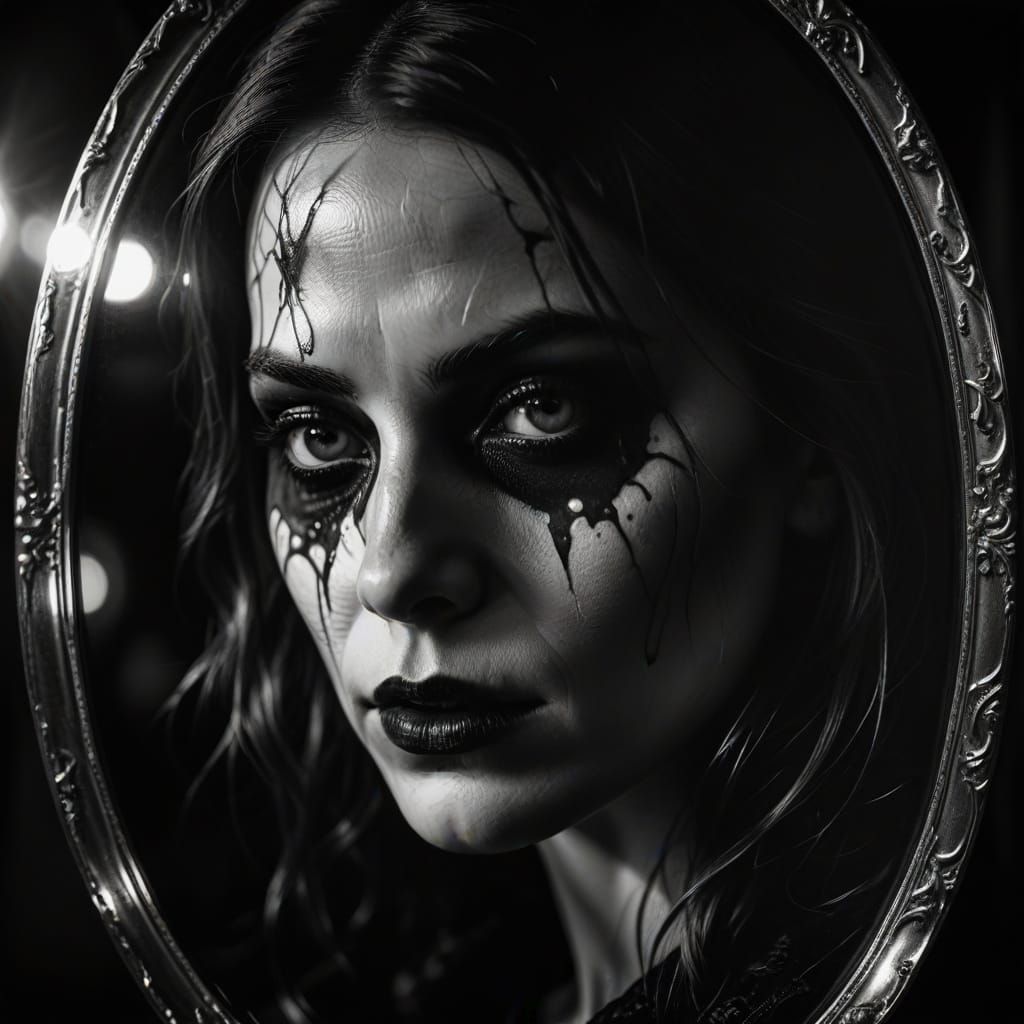 Ethereal Gothic Portrait in Dark Fantasy Style