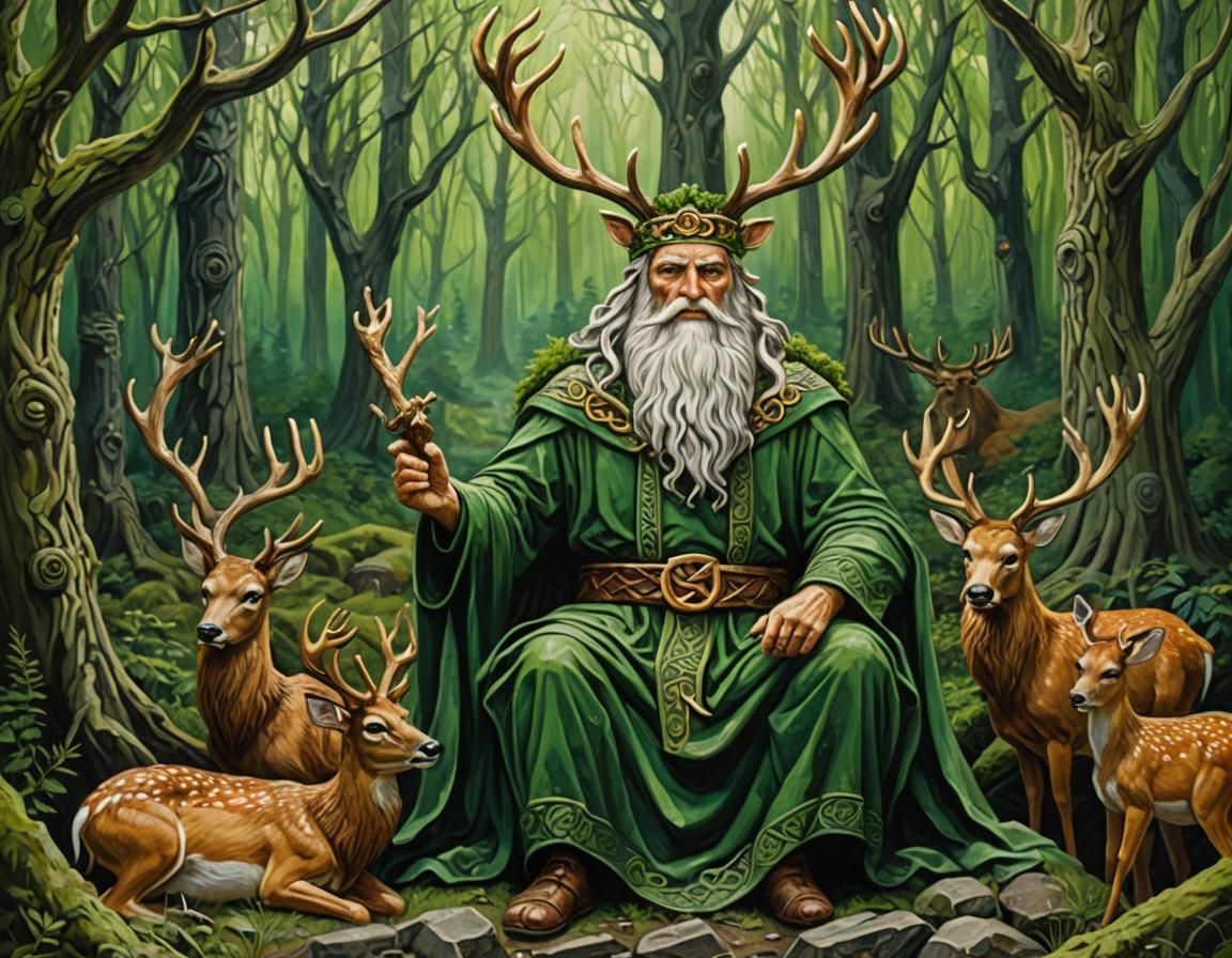 Celtic god Cernunnos