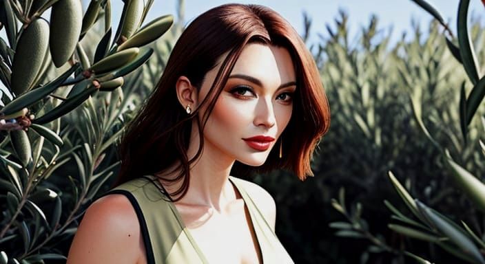 Luminous Olive Portrait