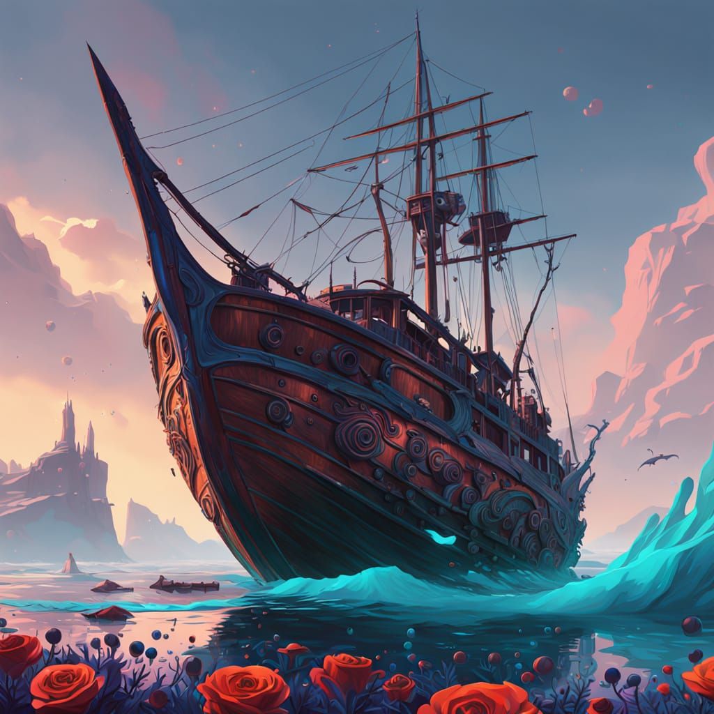 Rose Underwater in Enchanted Atmosphere