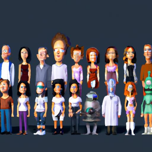 Futurama Cast as Hyperrealistic 3D Humans