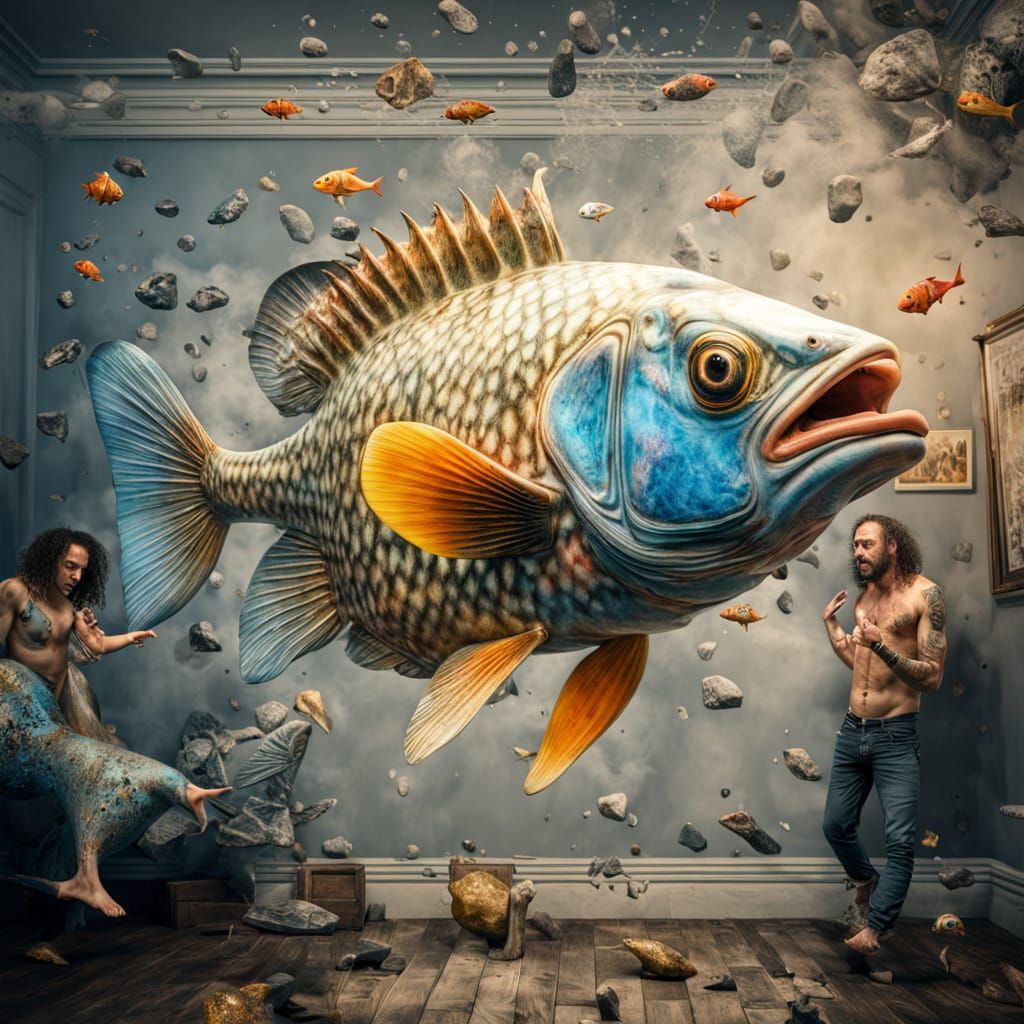 New Aquarium Behavior for the fishes - notice they multiplied - no story here.