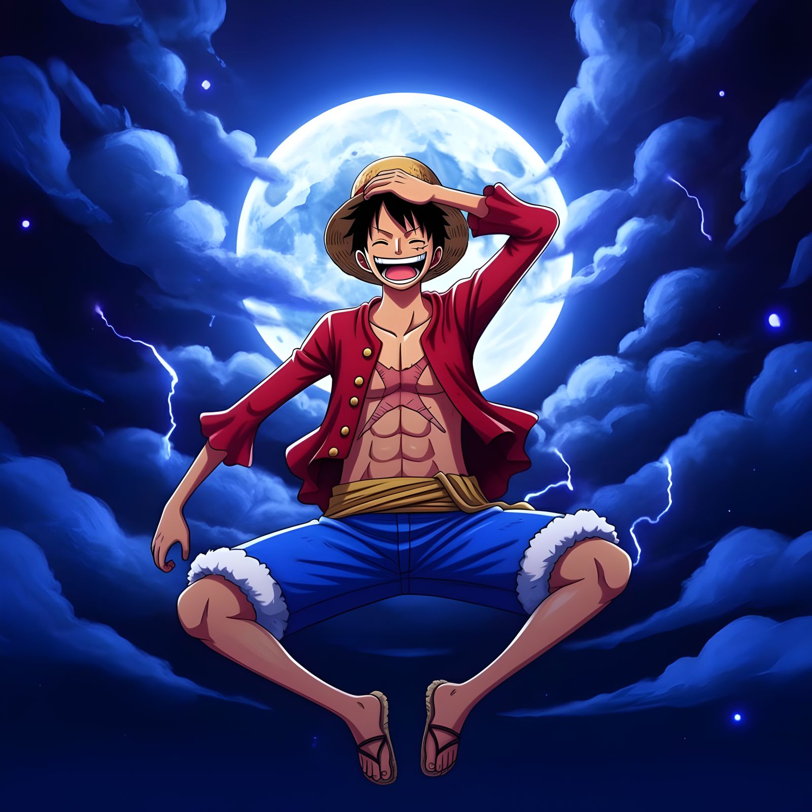 The Blue and Red Pirate King of the Night Sky