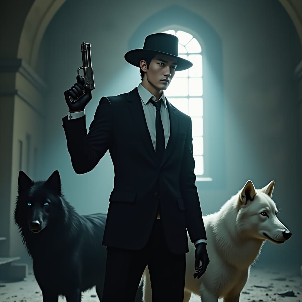 Anime Mafia Protagonist in Abandoned Castle