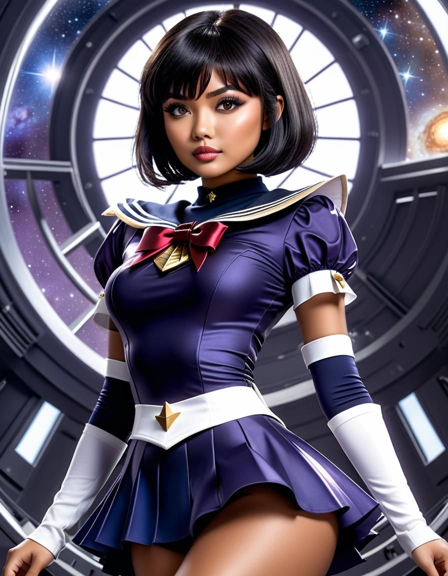 Sailor Saturn in a Stunning Indonesian 4D Portrait