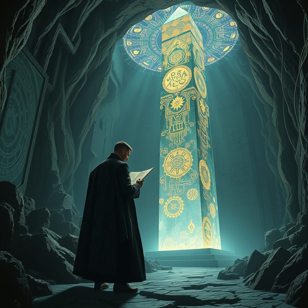 Cryptologist Unravels Ancient Secrets in Futuristic Subterra...