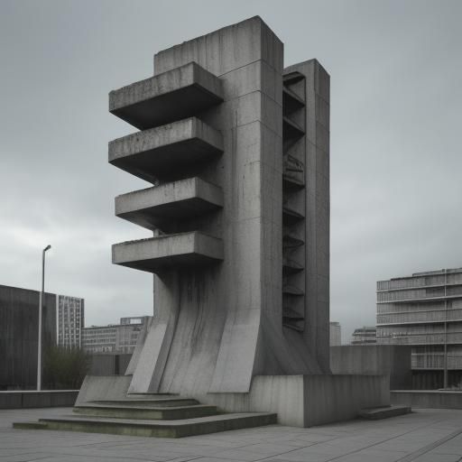 Brutalist monument